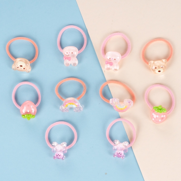 Set cột tóc 10 món Animo A2501_MN040 (Hồng)