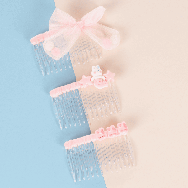 Combo 3 cài tóc nhỏ thỏ con Animo A2501_MN047 (Hồng)