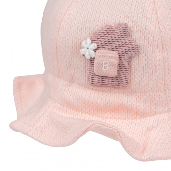 Nón vành tròn bé gái 1-3Y Animo A2501_MN052 (50cm,Hồng)