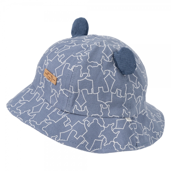 Nón bé trai lớn 3-6Y vành tròn Animo A2501_MN037 (52cm,Xanh)