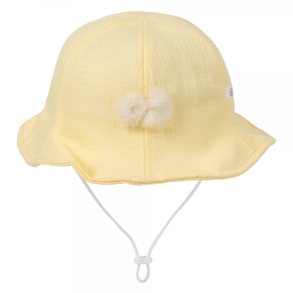 Nón bé gái lớn 3-6Y vành tròn Animo A2501_MN029 (52cm,Vàng)