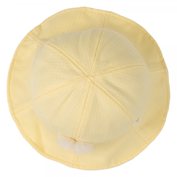 Nón bé gái lớn 3-6Y vành tròn Animo A2501_MN029 (52cm,Vàng)