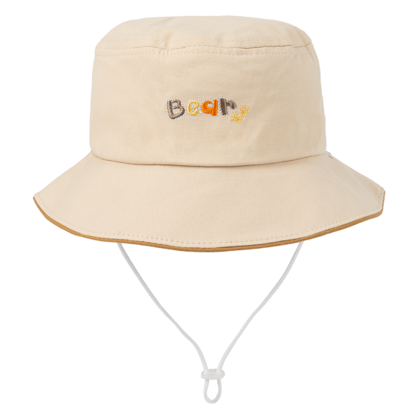 Nón bé gái lớn 3-6Y vành tròn Animo A2501_MN026 (52cm,Kem)