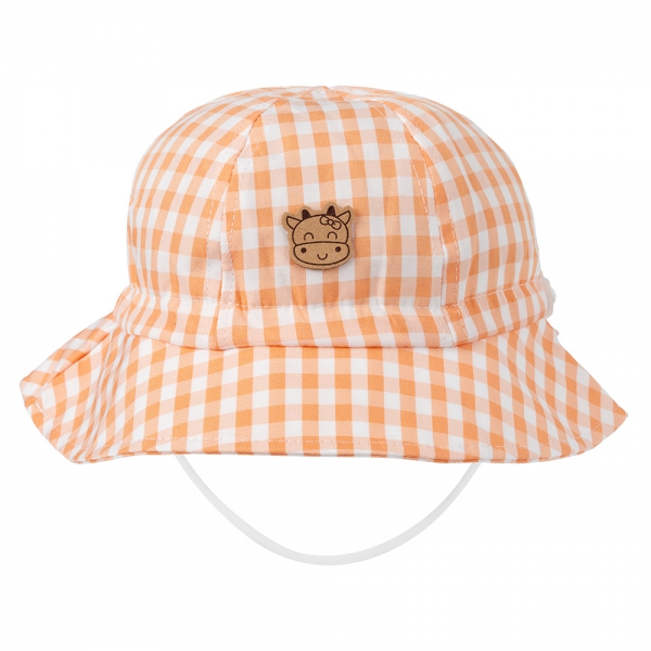 Nón bé gái lớn 3-6Y vành tròn Animo A2501_MN024 (54cm,Màu be)