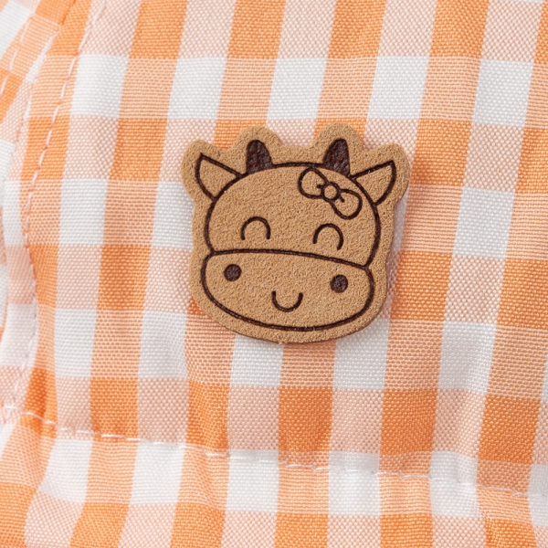 Nón bé gái lớn 3-6Y vành tròn Animo A2501_MN024 (54cm,Màu be)