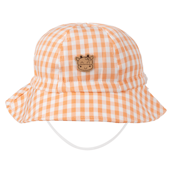 Nón bé gái lớn 3-6Y vành tròn Animo A2501_MN024 (54cm,Màu be)