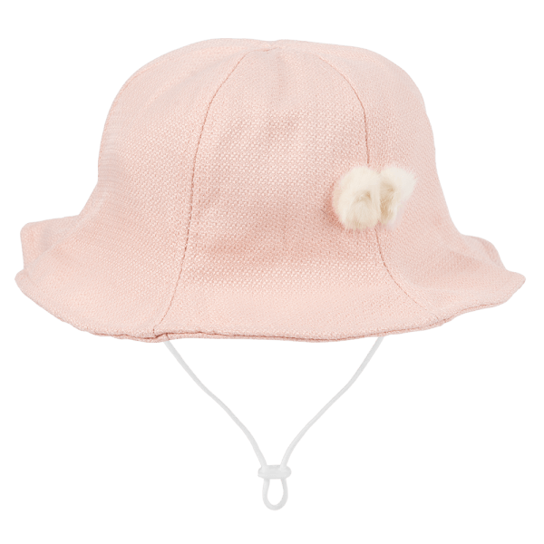 Nón bé gái lớn 3-6Y vành tròn Animo A2501_MN023 (52cm,Hồng)