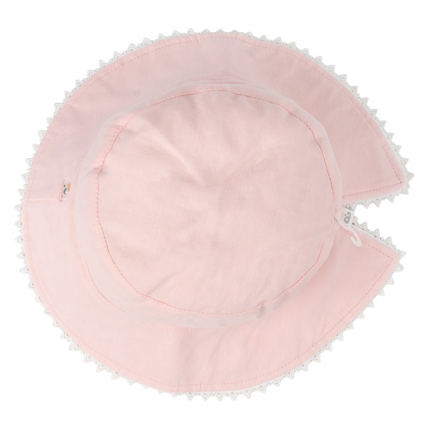 Nón bé gái lớn 3-6Y vành tròn 2 mặt Animo A2501_MN022 (54cm,Hồng)