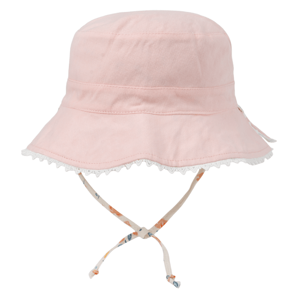 Nón bé gái lớn 3-6Y vành tròn 2 mặt Animo A2501_MN022 (54cm,Hồng)