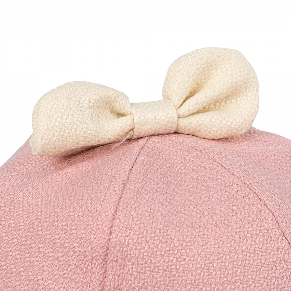 Nón vành tròn khăn voan bé gái 0-12M Animo A2501_MN020 (46cm,Hồng)