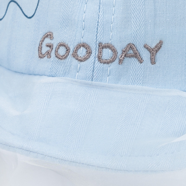 Nón lưỡi trai khăn voan bé trai 0-12M Animo A2501_MN016 (44cm,Xanh)