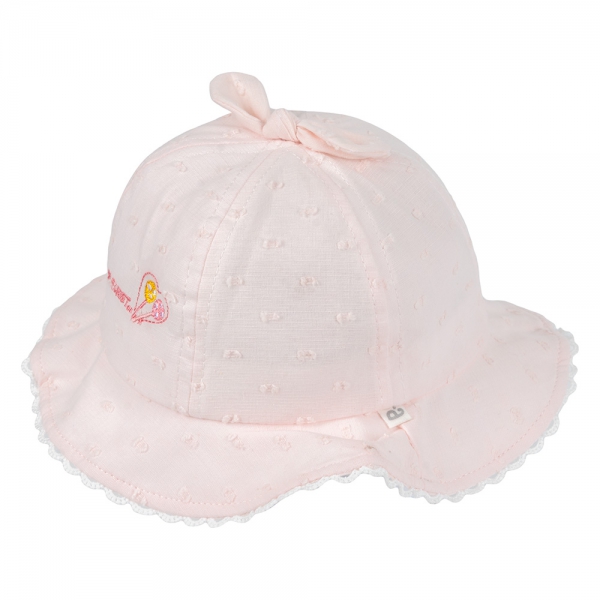 Nón em bé gái 0-12M vành tròn Animo A2501_MN004 (46cm,Hồng)