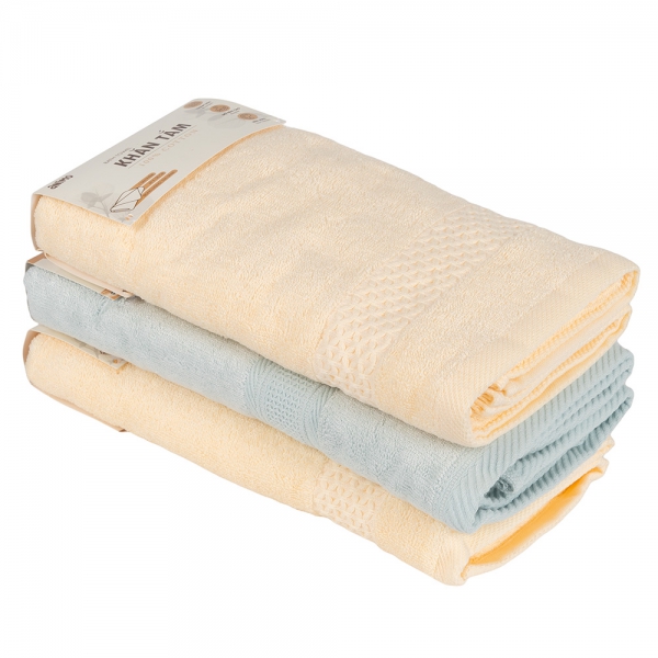 Khăn tắm Cotton Animo T2410_HV001 (60x120cm,Kem)