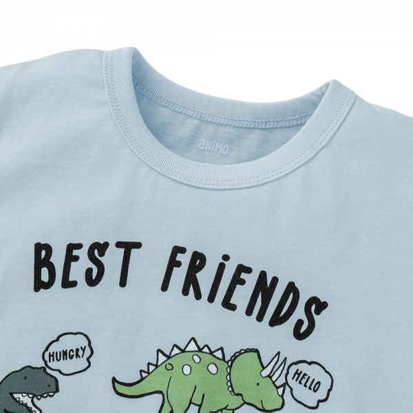 Combo 2 Áo bé trai tay ngắn Animo Easy HN0325062 (1Y,Xanh biển,NN02)