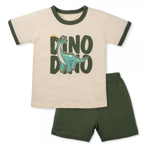 Bộ bé trai ngắn Animo Easy HN0325049 (1-4Y,Kem-lá,TT02)