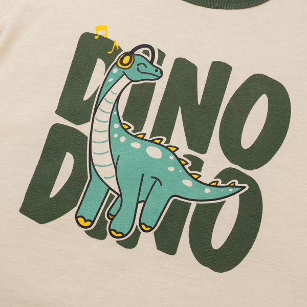 Bộ bé trai ngắn Animo Easy HN0325049 (1-4Y,Kem-lá,TT02)