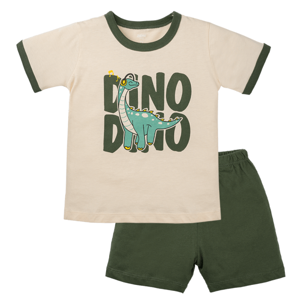 Bộ bé trai ngắn Animo Easy HN0325049 (1-4Y,Kem-lá,TT02)