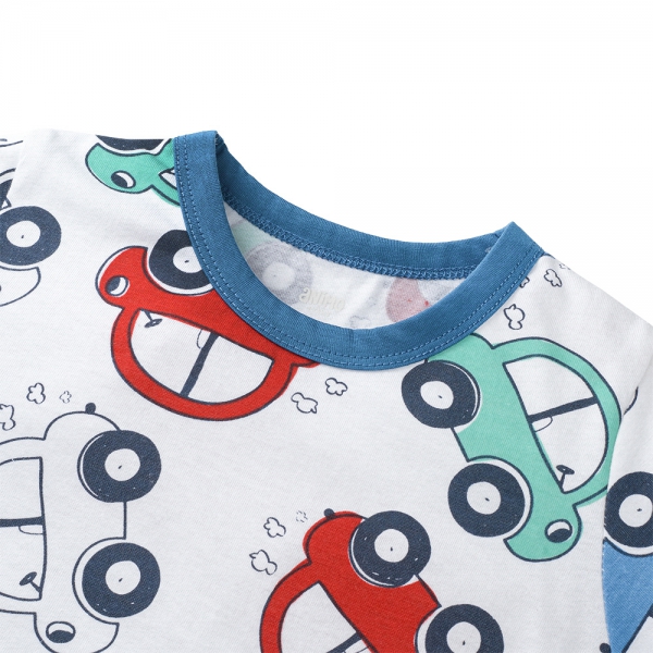 Bộ bé trai ngắn Animo Easy HN0325044 (1-4Y,Trắng-dương,TT04)