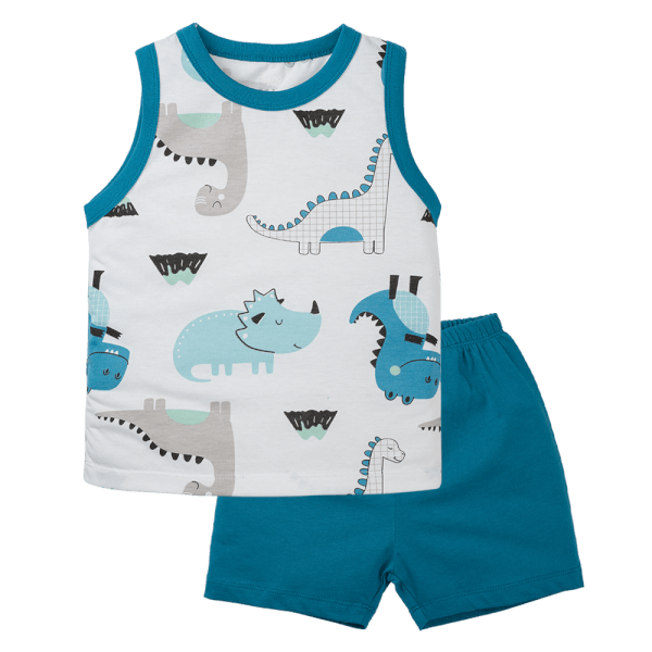 Bộ bé trai sát nách Animo Easy HN0325042 (1-4Y,Trắng-dương,TT04)