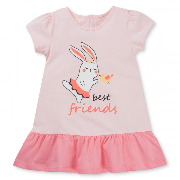 Đầm bé gái Animo Easy LU0325016 (1-4Y,Hồng đào,TT02)
