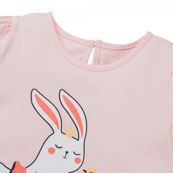 Đầm bé gái Animo Easy LU0325016 (1-4Y,Hồng đào,TT02)