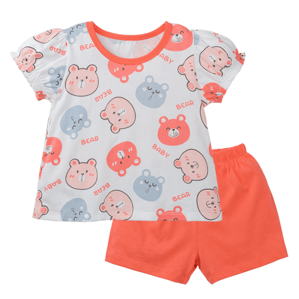 Bộ bé gái áo tay ngắn quần ngắn Animo easy TQ0425002 (1-4Y)