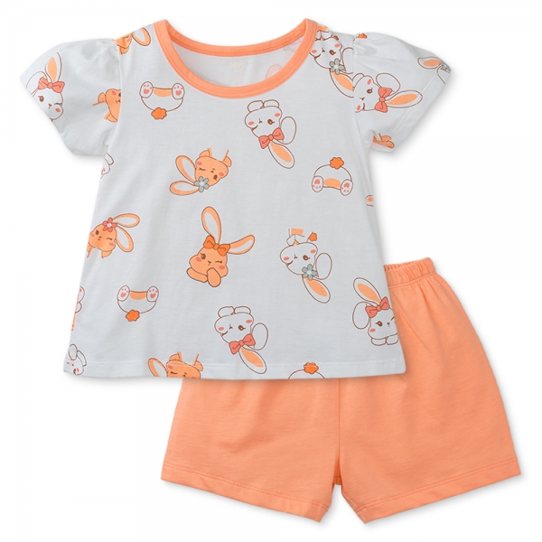 Bộ bé gái áo tay ngắn quần ngắn Animo easy TQ0225002 (1-4Y)