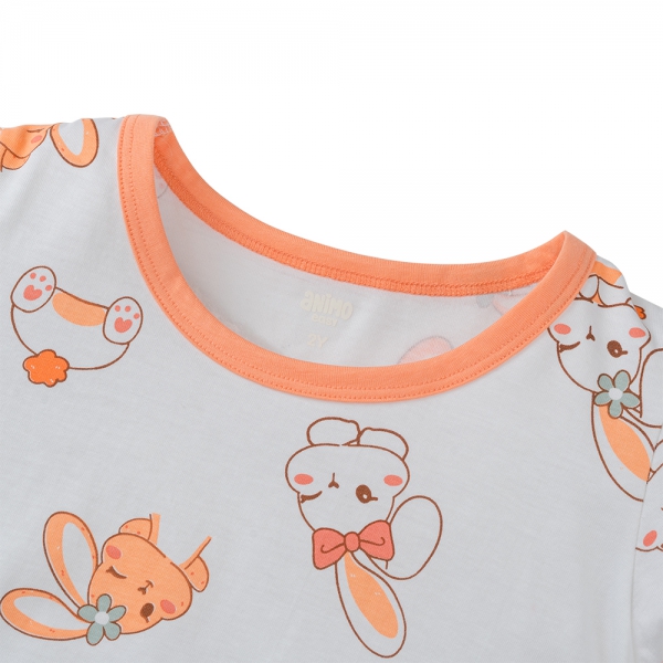 Bộ bé gái áo tay ngắn quần ngắn Animo easy (1-4Y) LU0625017