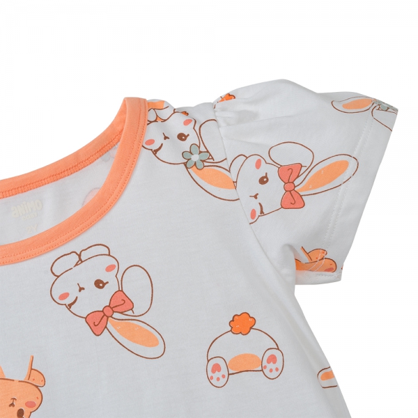 Bộ bé gái áo tay ngắn quần ngắn Animo easy (1-4Y) TQ0425001