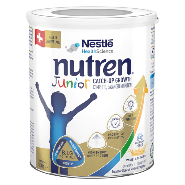 Combo 4 lon Thực phẩm dinh dưỡng y học Nutren JUNIOR 800g (1-10 tuổi)