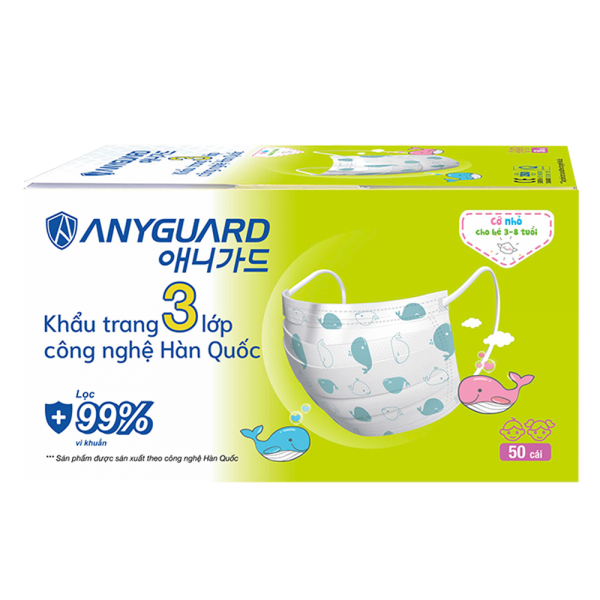 Khẩu trang em bé Anyguard (50 cái/hộp)