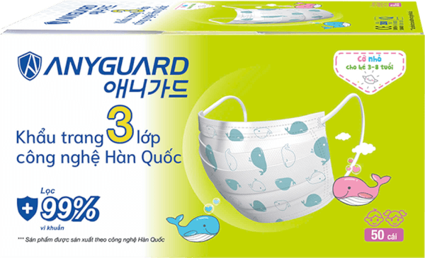 Khẩu trang em bé Anyguard (50 cái/hộp)