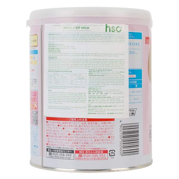 Sữa Meiji nội địa Nhật Step Milk, 1 - 3 tuổi, 800G (Giao bao bì ngẫu nhiên)