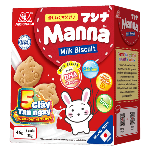 Bánh quy sữa Manna 46g
