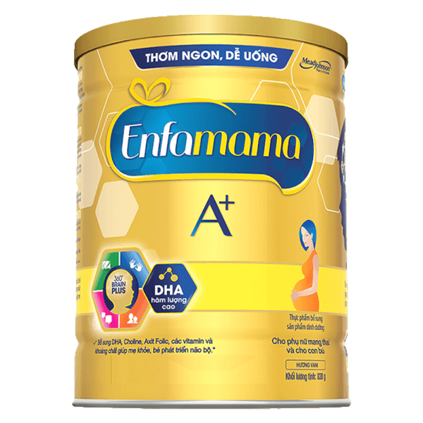 Thực phẩm bổ sung Sản phẩm dinh dưỡng Enfamama A+ hương vani 360° Brain Plus 830G