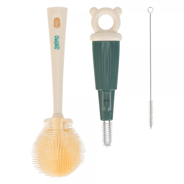 Bộ cọ rửa bình sữa núm ty Animo (4 chi tiết)