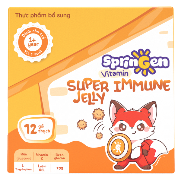 Combo 2 Thực phẩm bổ sung VITAMIN JELLY SPRINGEN SUPER IMMUNE