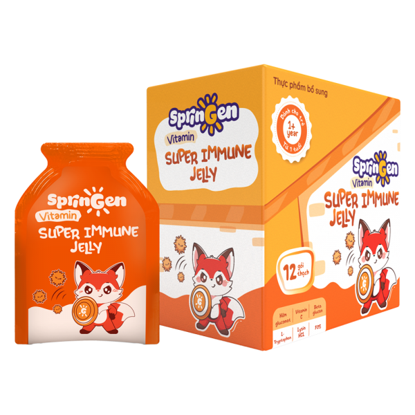 Combo 2 Thực phẩm bổ sung VITAMIN JELLY SPRINGEN SUPER IMMUNE