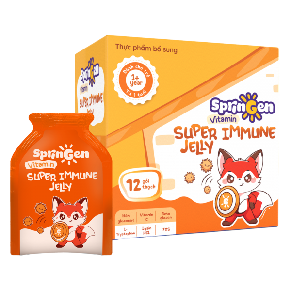 Combo 2 Thực phẩm bổ sung VITAMIN JELLY SPRINGEN SUPER IMMUNE