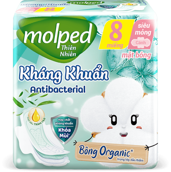 Băng vệ sinh Molped Kháng Khuẩn 8 miếng