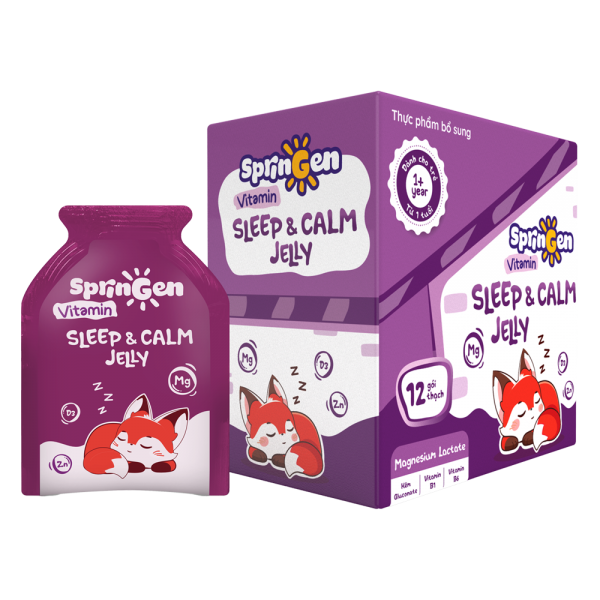 Combo 2 Thực phẩm bổ sung VITAMIN JELLY SPRINGEN SLEEP AND CALM