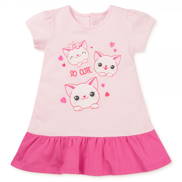 Đầm bé gái Animo Easy LU0325017 (1-4Y,Hồng tím,TT02)