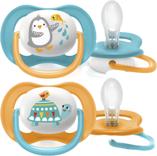 Ty ngậm Philips Avent ultra air hình thú 6-18M (SCF080/07, vỉ đôi)