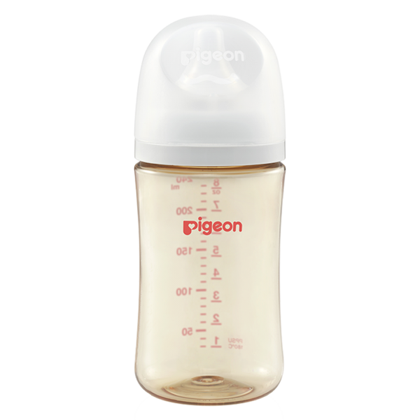 Bình Sữa Pigeon PPSU Softouch Baby-Friendly World 240ml (M)