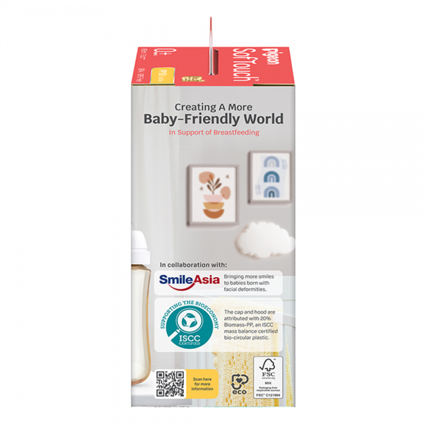 Bình Sữa Pigeon PPSU Softouch Baby-Friendly World 160ml (SS)
