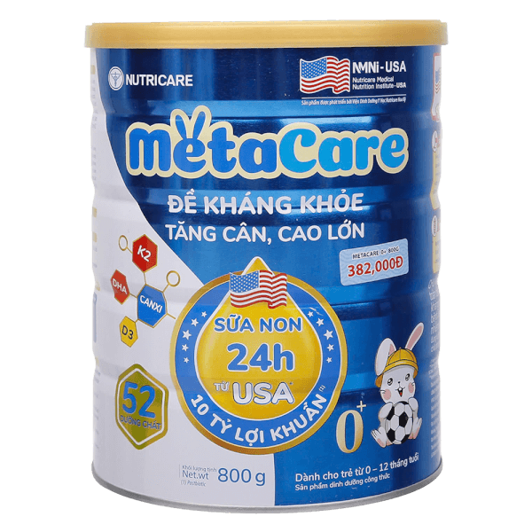 Sữa Metacare Eco 0+ 800g (0-12 tháng)
