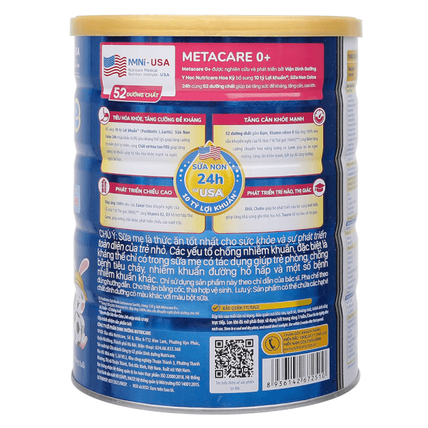 Sữa Metacare Eco 0+ 800g (0-12 tháng)