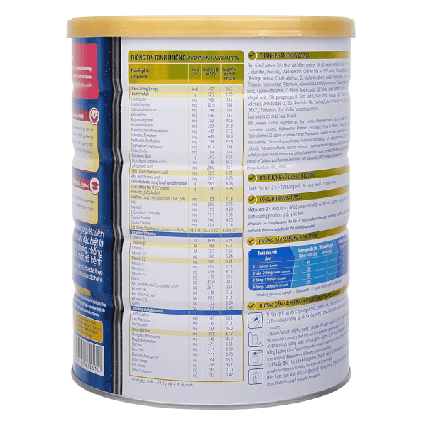 Sữa Metacare Eco 0+ 800g (0-12 tháng)