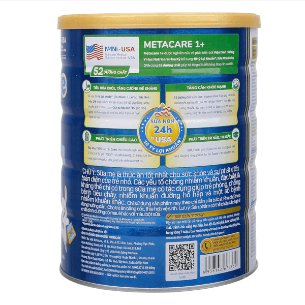 Sữa Metacare Eco 1+ 850g (1-2 tuổi)