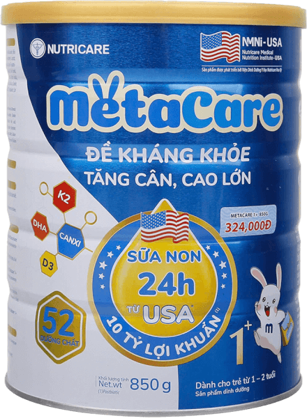 Sữa Metacare Eco 1+ 850g (1-2 tuổi)
